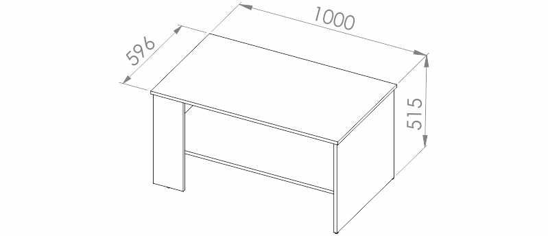 Konferenční stolek - LUMENS 10 rozměry